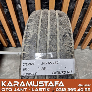 205 65 R 16C RUNWAY ENDURO 616 107/105T * 2016 * 1 ADET * CYL5924