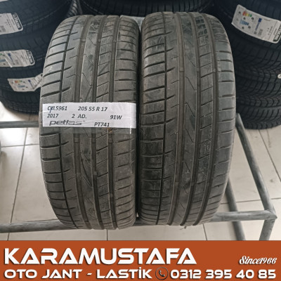 205 55 R 17 PETLAS PT741 91W * 2017 * 2 ADET * CYL5961 **
