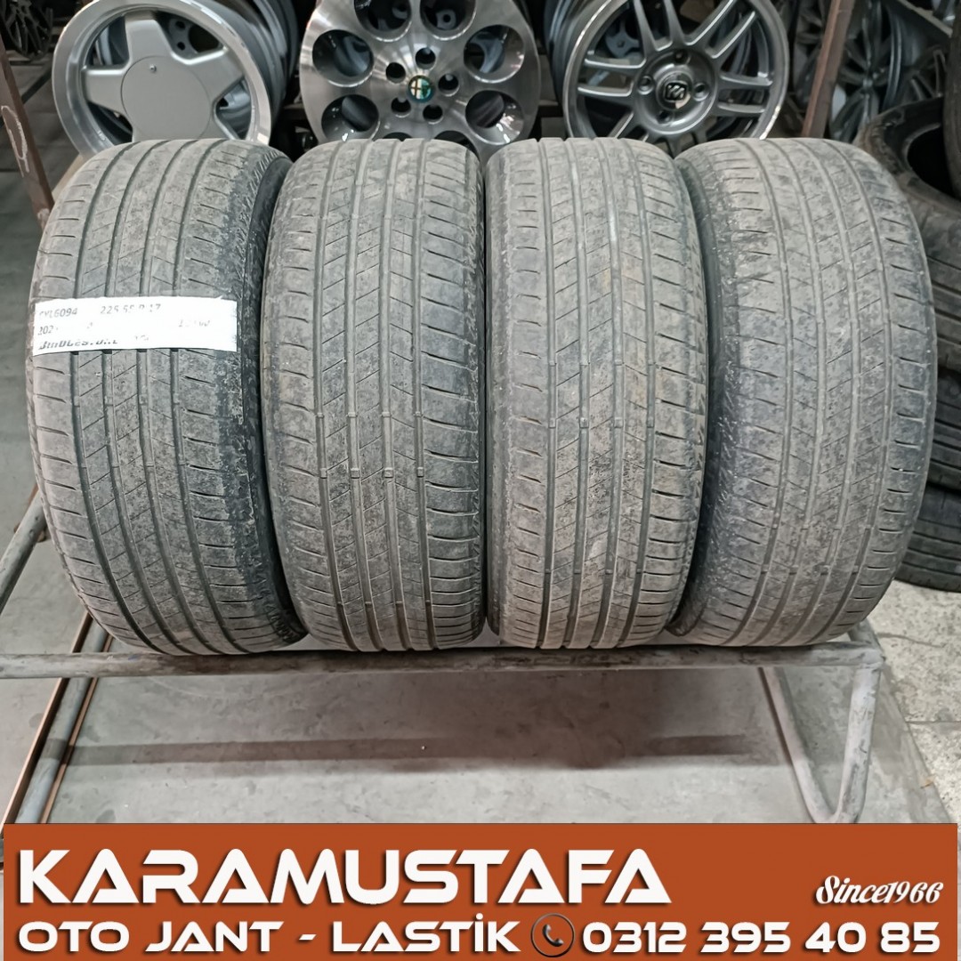 225 55 R 17 BRIDGESTONE T005 97V * 2021 * 4 ADET * CYL6094 */* 225 55 R 17 BRIDGESTONE T005 97V * 2021 * 4 ADET * CYL6094 */*