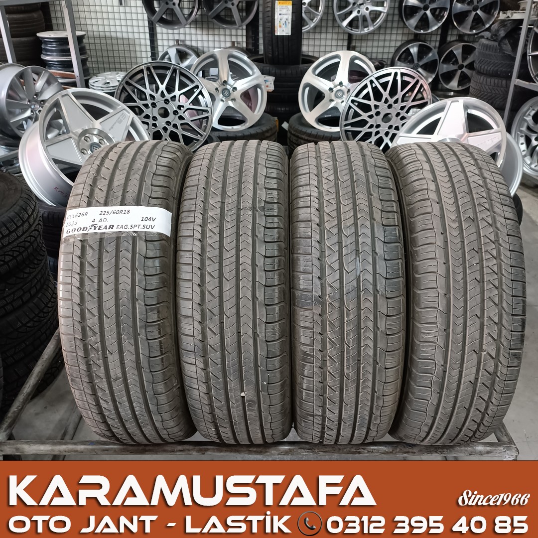 225 60 R 18 GOODYEAR EAGLE SPORT SUV 104V * 2023 * 4 ADET * CYL6269 225 60 R 18 GOODYEAR EAGLE SPORT SUV 104V * 2023 * 4 ADET * CYL6269