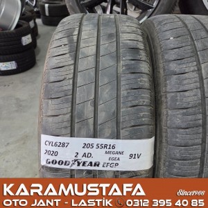 205 55 R 16 GOODYEAR EFGP MEGANE 91V * 2020 * 2 ADET * CYL6287