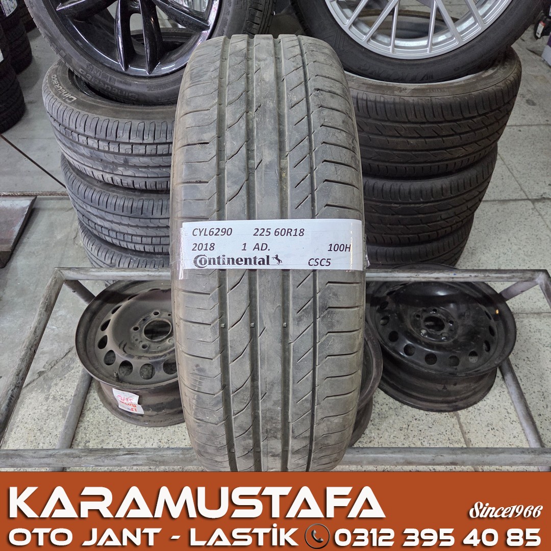 225 60 R 18 CONTINENTAL CSC5 100H * 2018 * 1 ADET * CYL6290 225 60 R 18 CONTINENTAL CSC5 100H * 2018 * 1 ADET * CYL6290