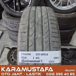 225 60 R 18 CONTINENTAL CSC5 100H * 2018 * 1 ADET * CYL6290 225 60 R 18 CONTINENTAL CSC5 100H * 2018 * 1 ADET * CYL6290