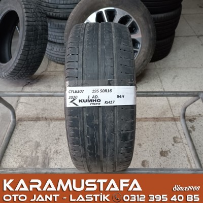 195 50 R 16 KUMHO KH17 84H * 2020 * 1 ADET * CYL6307 195 50 R 16 KUMHO KH17 84H * 2020 * 1 ADET * CYL6307