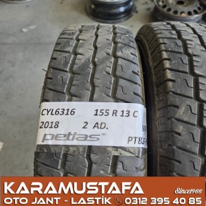 155 R 13 PETLAS PT825 90R * 2018 * 2 ADET * CYL6316