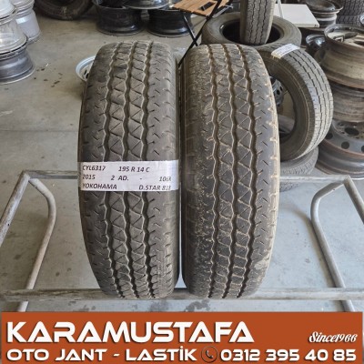 195 R 14 YOKOHAMA DSTAR 818 106R * 2015 * 2 ADET * CYL6317
