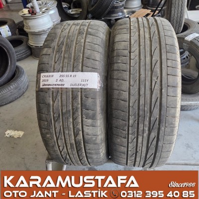 255 55 R 19 BRIDGESTONE DUELER HT 111Y * 2019 * 2 ADET * CYL6318 */*