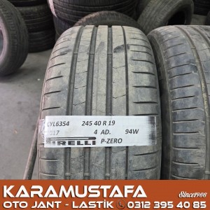 245 40 R 19 PIRELLI PZERO 94W * 2017 * 4 ADET * CYL6354 */*