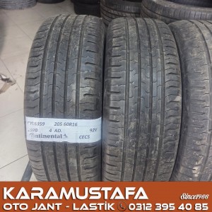 205 60 R 16 CONTINENTAL CE5 92V * 2020 * 4 ADET * CYL6359 */*