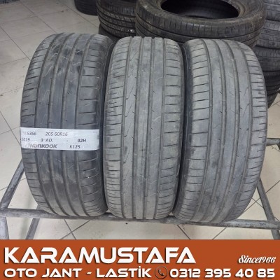 205 60 R 16 HANKOOK K125 92H * 2019 * 3 ADET * CYL6366 */* 205 60 R 16 HANKOOK K125 92H * 2019 * 3 ADET * CYL6366 */*