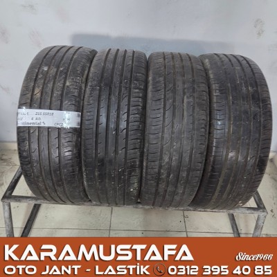 215 55 R 18 CONTINENTAL CPC2 95H * 2012 * 4 ADET * CYL6396 */*