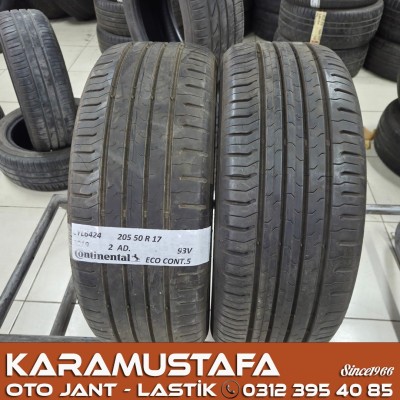 205 50 R 17 CONTINENTAL CEC5 93V * 2019 * 2 ADET * CYL6424 */*