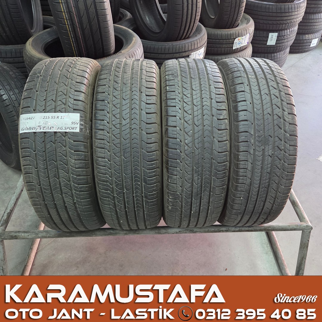 215 55 R 17 GOODYEAR EAGSP 95V * 2022 * 4 ADET * CYL6427 */* 215 55 R 17 GOODYEAR EAGSP 95V * 2022 * 4 ADET * CYL6427 */*