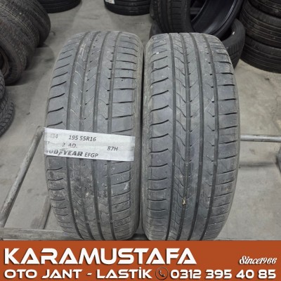195 55 R 16 GOODYEAR EGP 87V * 2027 * 2 ADET * CYL6434 */* 195 55 R 16 GOODYEAR EGP 87V * 2027 * 2 ADET * CYL6434 */*