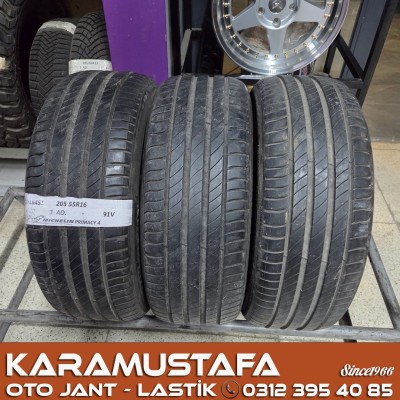 205 55 R 16 MICHELIN PRIMACY4 91V * 2020 *  3 ADET * CYL6451 */*