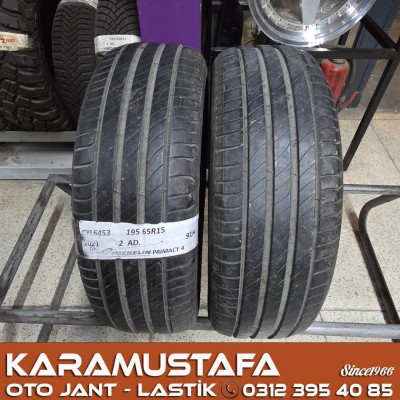 195 65 R 15 MICHELIN PRIMACY4 91H * 2021 * 2 ADET * CYL6453 */* 195 65 R 15 MICHELIN PRIMACY4 91H * 2021 * 2 ADET * CYL6453 */*