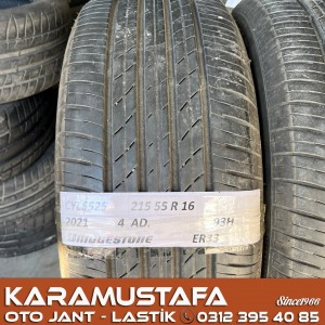 215 55 R 16 BRIDGESTONE ER33 93H * 2021 * 4 ADET * CYL6525 */*
