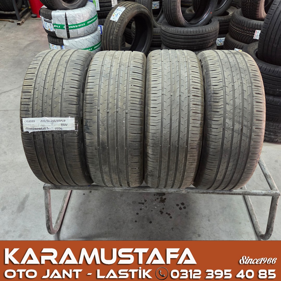 235 50 R 19 * 255 45 R 19 CONTINENTAL ECO6 103V * 2024 * 4 ADET * CYL6555 */* 235 50 R 19 * 255 45 R 19 CONTINENTAL ECO6 103V * 2024 * 4 ADET * CYL6555 */*