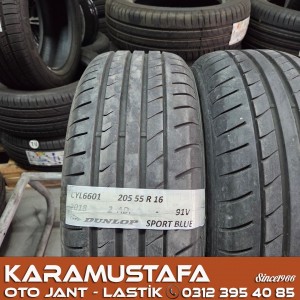 205 55 R 16 DUNLOP SPORT BLUE 91V * 2018 * 2 ADET * CYL6601