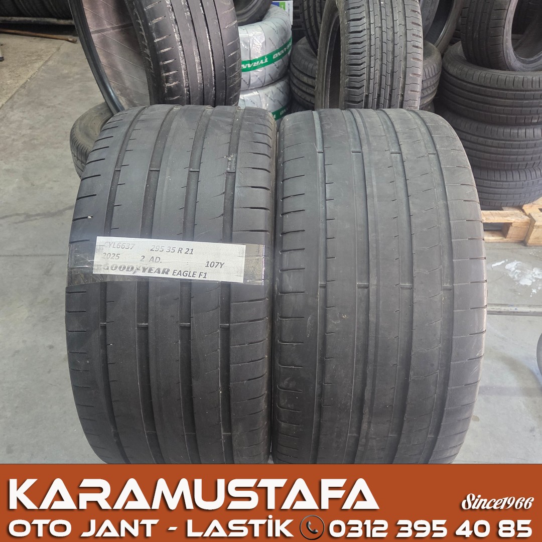 295 35 R 21 GOODYEAR EAGLEF1 107Y * 2025 * 2 ADET * CYL6637 295 35 R 21 GOODYEAR EAGLEF1 107Y * 2025 * 2 ADET * CYL6637