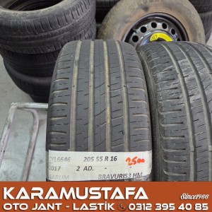 205 55 R 16 BARUM BRAVUS3 91V * 2017 * 2 ADET * CYL6646