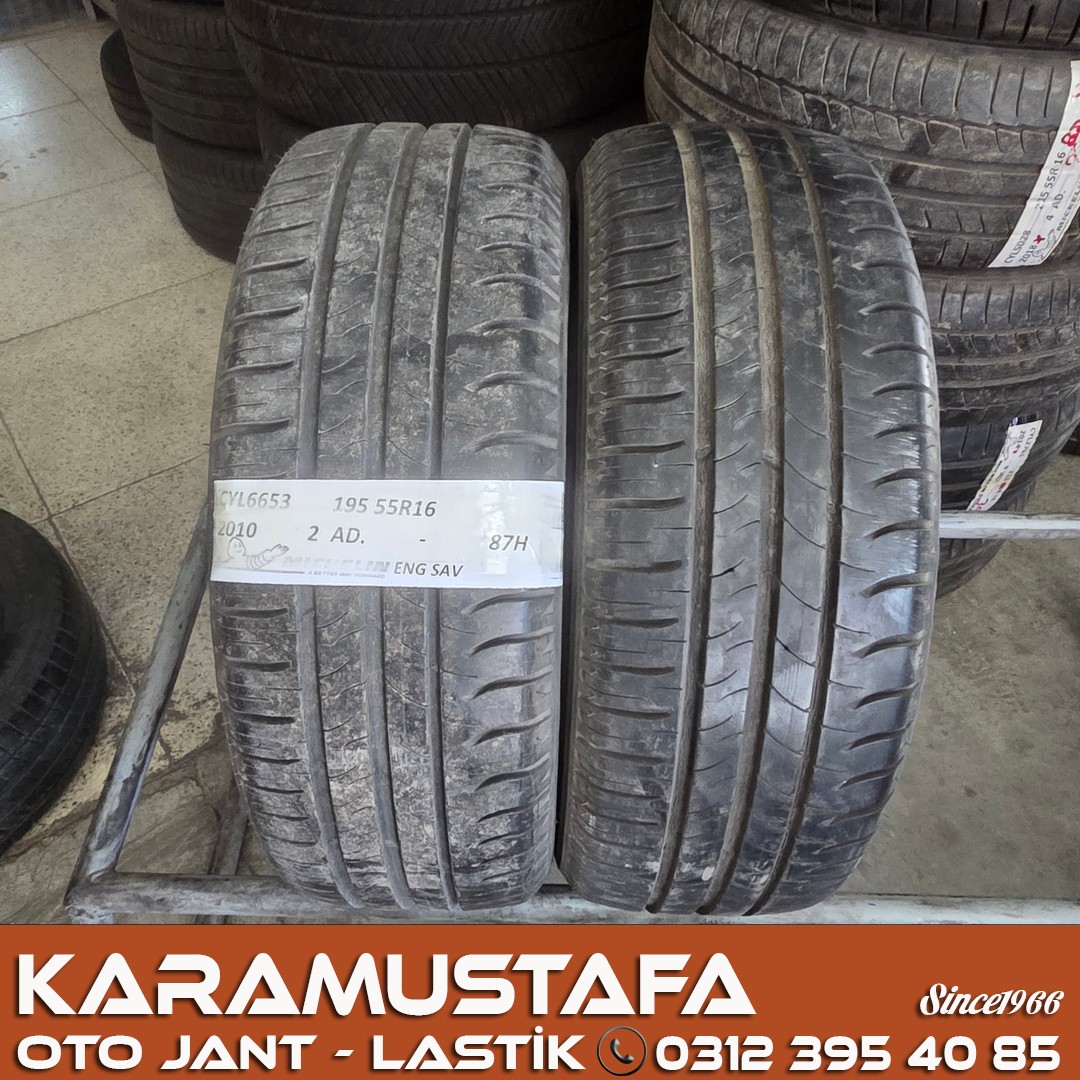 195 55 R 16 MICHELIN ENERGY SAVER 87H * 2010 * 2 ADET * CYL6653 */* 195 55 R 16 MICHELIN ENERGY SAVER 87H * 2010 * 2 ADET * CYL6653 */*