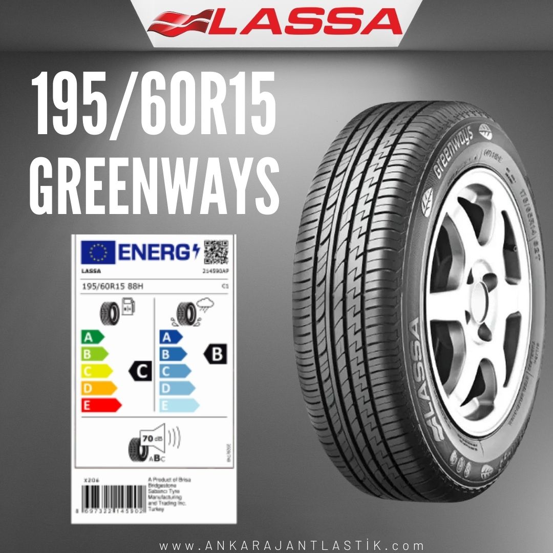 195 60 R 15 LASSA GREENWAYS 88H 195 60 R 15 LASSA GREENWAYS 88H