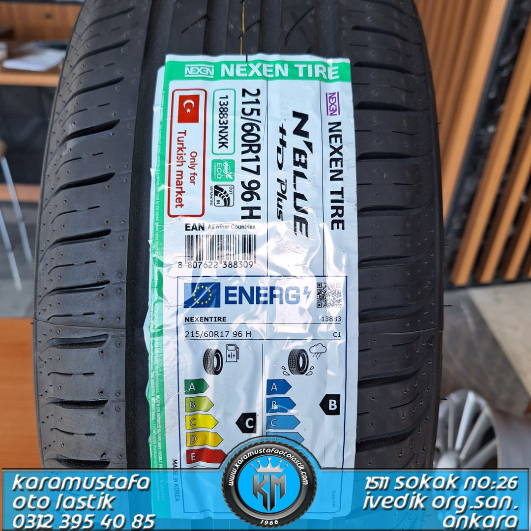 Pneumatico Estivo Nexen N'blue HD Plus – 215/65R16 98H, Efficienza C, Aderenza Bagnato B, Rumore 67 DB, Per Auto E SUV